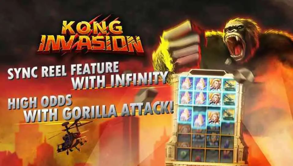 แนะนำเกมสล็อต Kong Invasion